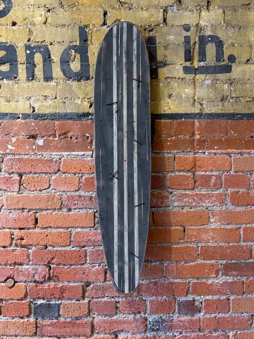 Beachy longboard wall decor
